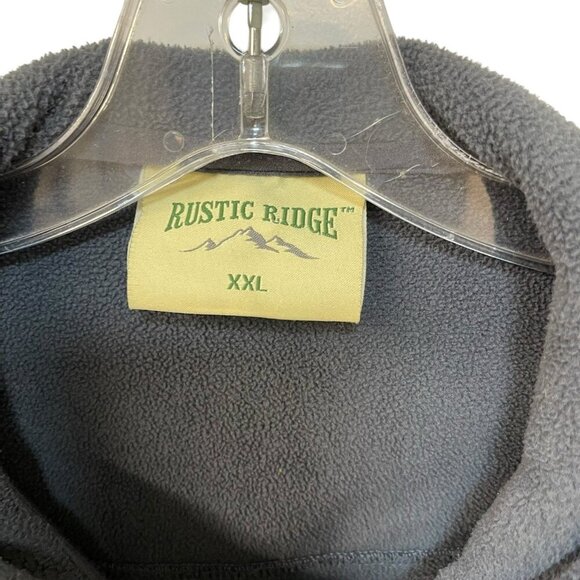 Rustic Ridge Men's Soft Shell Hunter's Full Zip Fleece Jacket Men’s XXL Gray - Picture 2 of 9